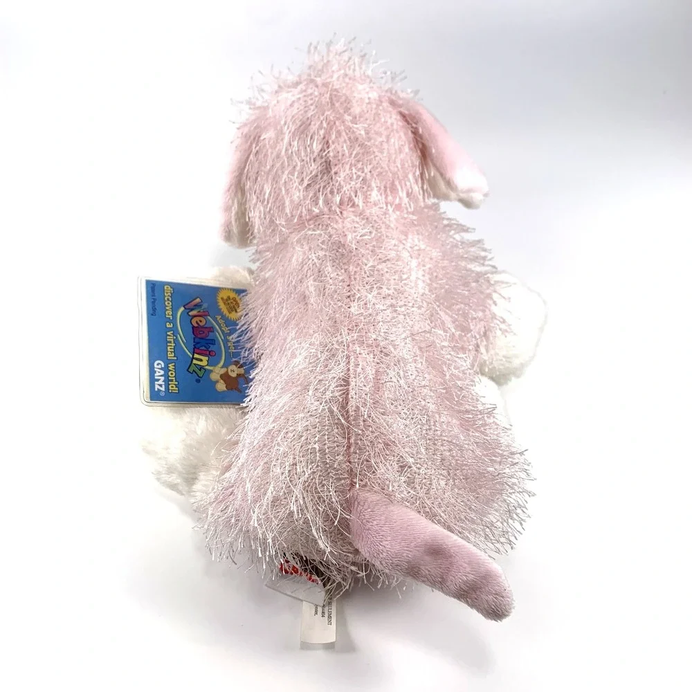 Webkinz Ganz Plush HM228 Pink & White‎ Dog NEW w/ Sealed Code All Tags